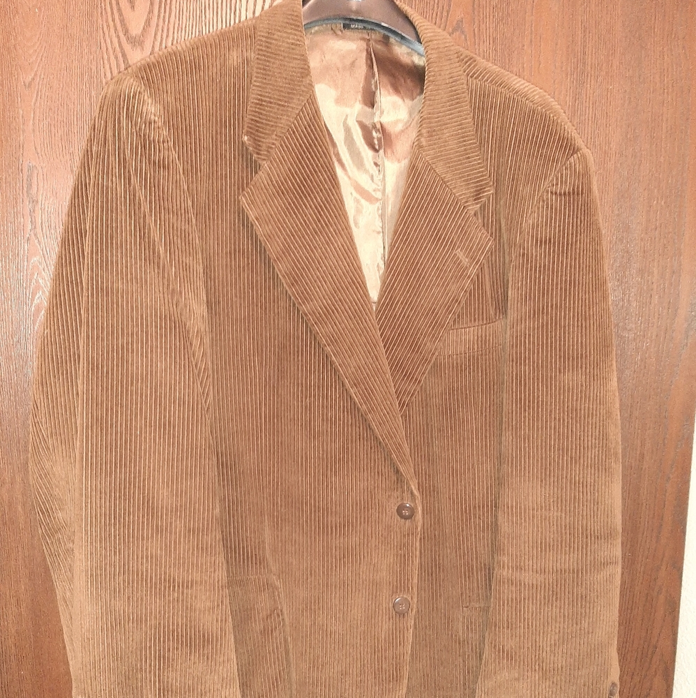 Brown corduroy blazer
